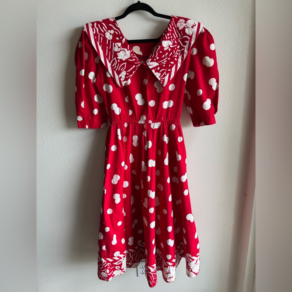 Vintage Red and White Polka Dot Dress